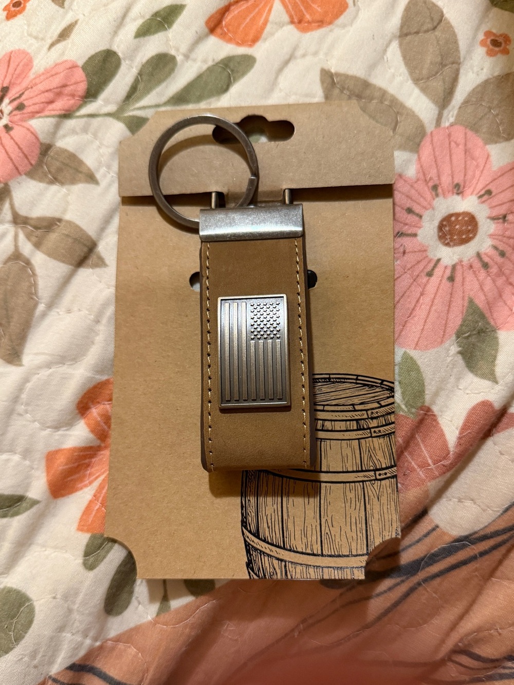American Flag Medallian KeyFob/Chain